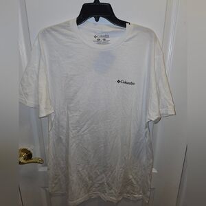 Columbia Men's White Short Sleeve Tee